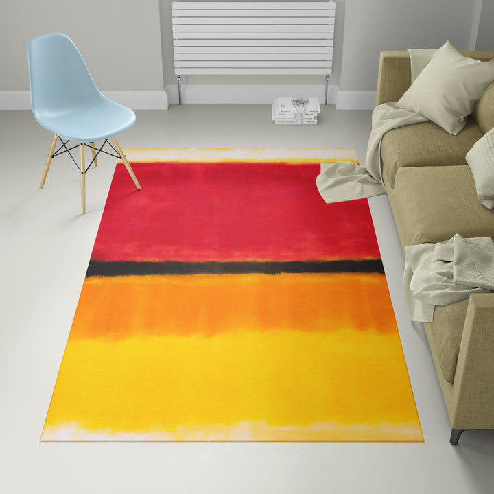 Alfombra vinílica Mark Rothko Violet Black Orange Red Yellow