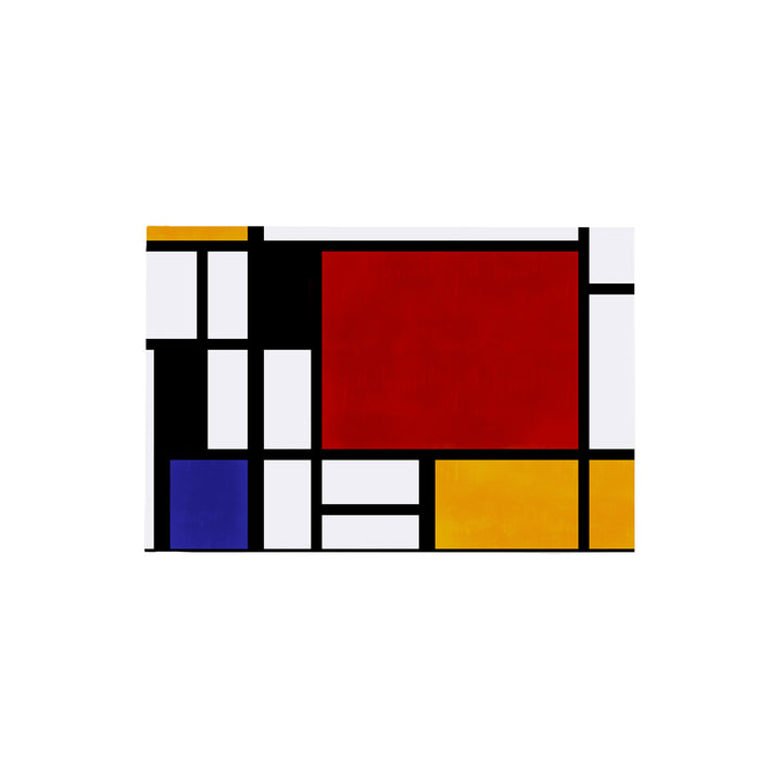 Alfombra vinílica Piet Mondrian Composition Red Squares
