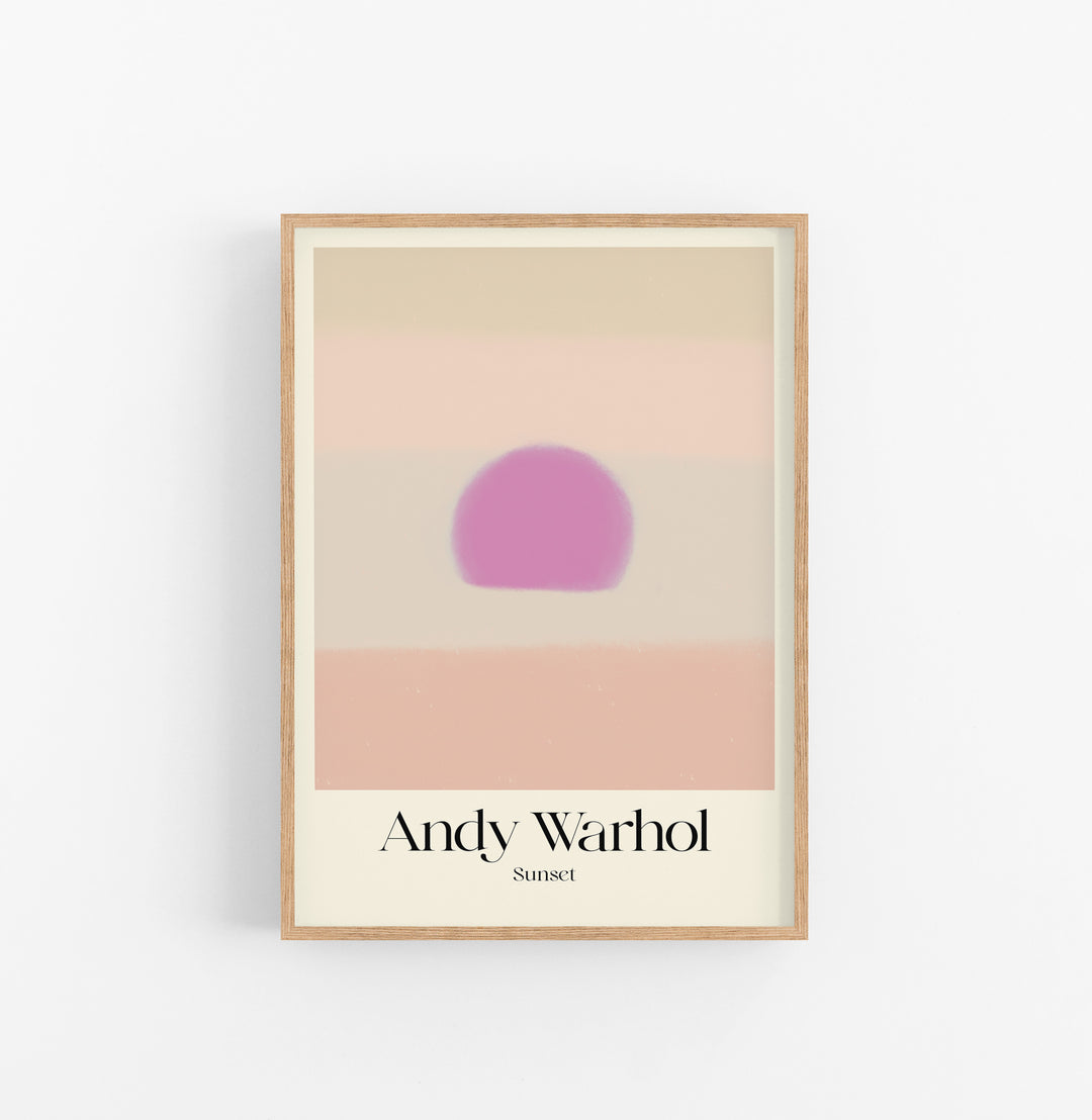 Cuadro Andy Warhol Sunset Beige