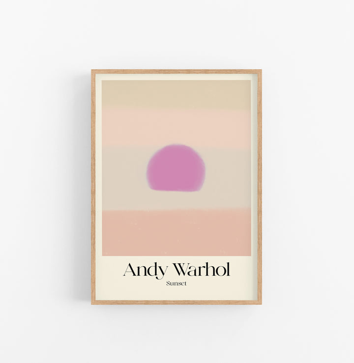 Cuadro Andy Warhol Sunset Beige