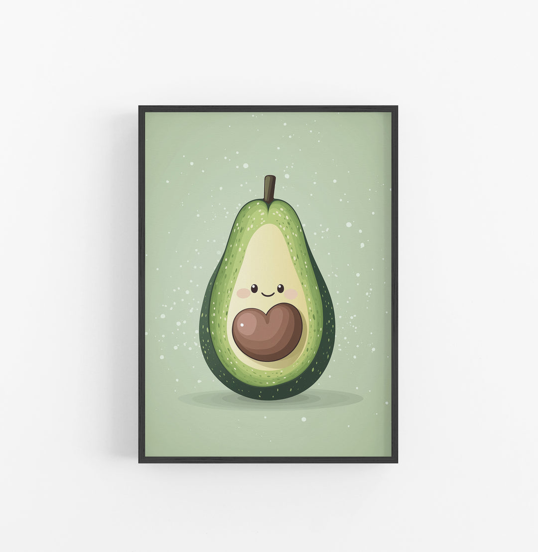 Cuadro Aguacate Cariñoso Verde Marron
