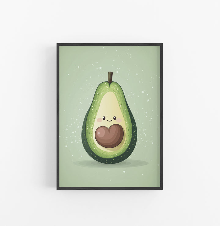 Cuadro Aguacate Cariñoso Verde Marron