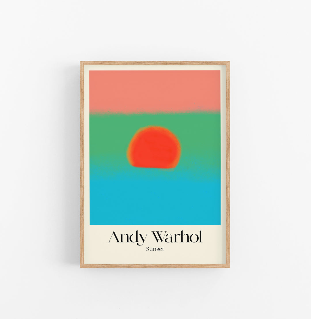 Cuadro Andy Warhol Sunset Blue Green