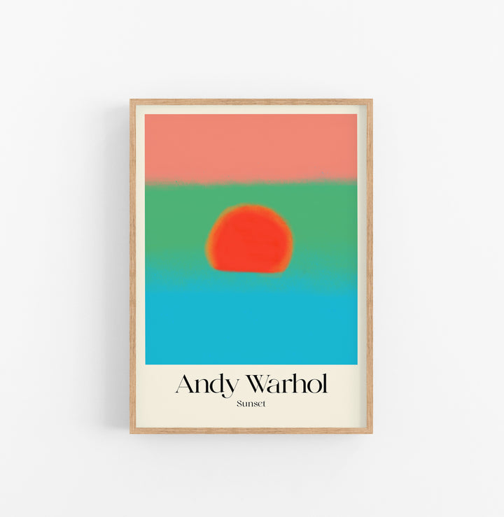 Cuadro Andy Warhol Sunset Blue Green