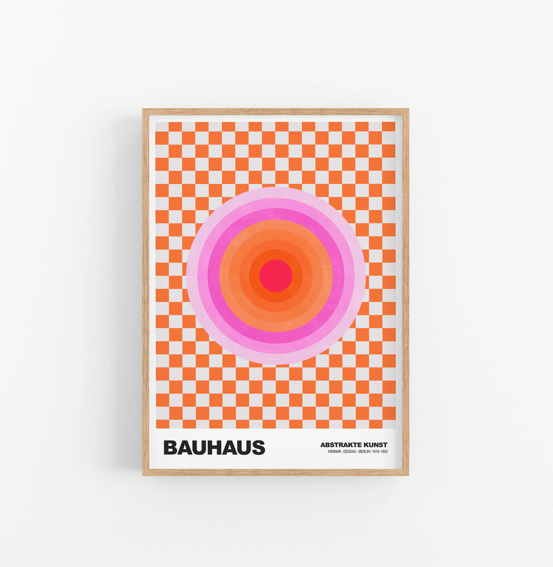 Cuadro Bauhaus Circulo Cuadros Naranja