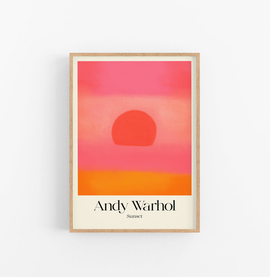 Cuadro Andy Warhol Sunset Pink