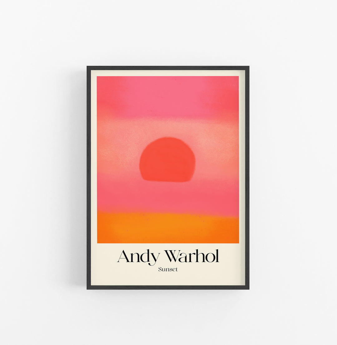 Cuadro Andy Warhol Sunset Pink