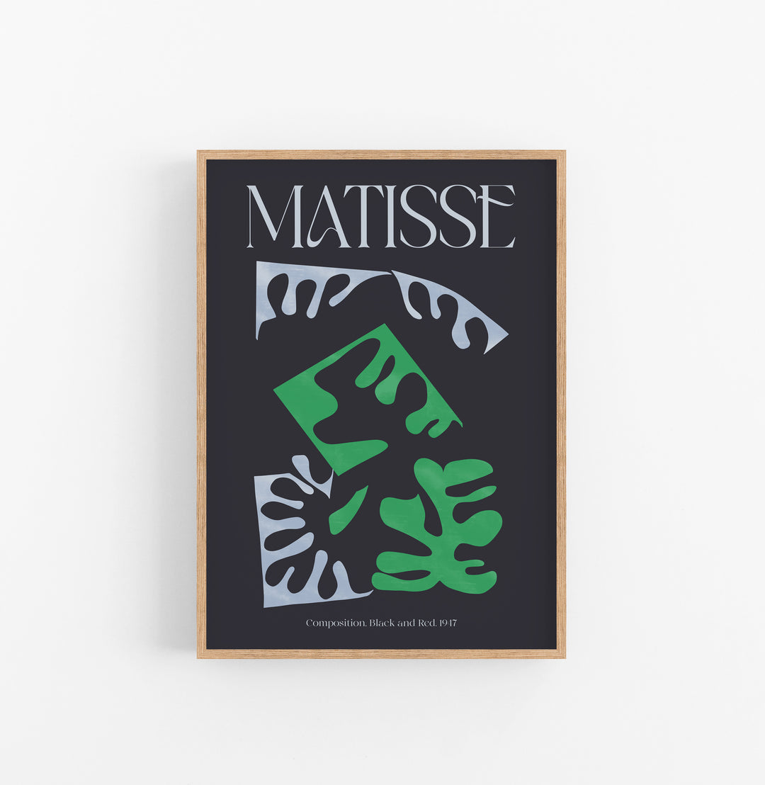 Cuadro Matisse Composition Black And Green