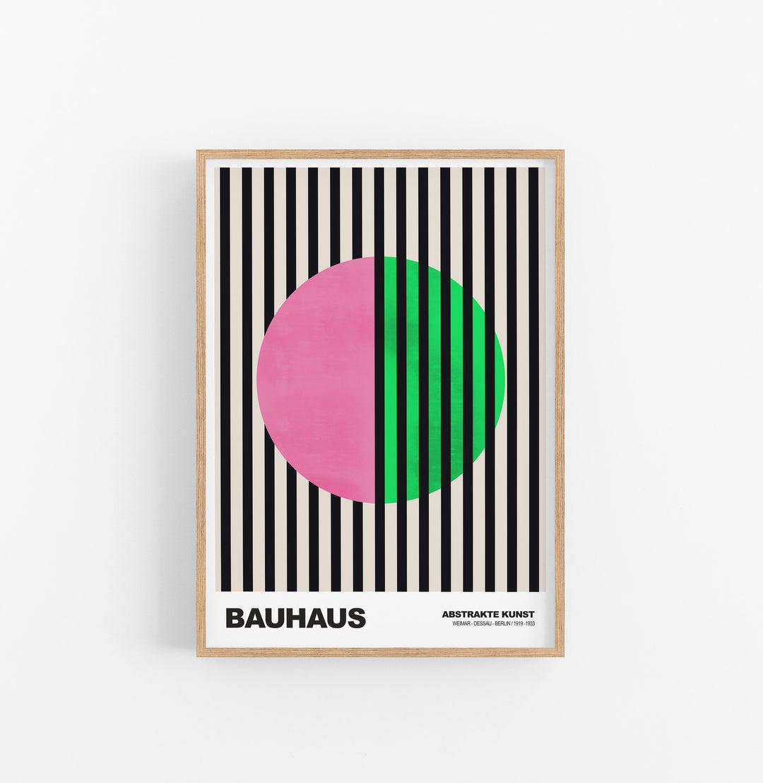 Cuadro Bauhaus Circulo Lineas