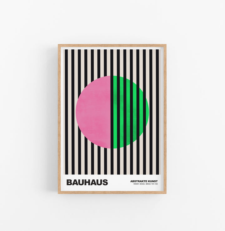 Cuadro Bauhaus Circulo Lineas