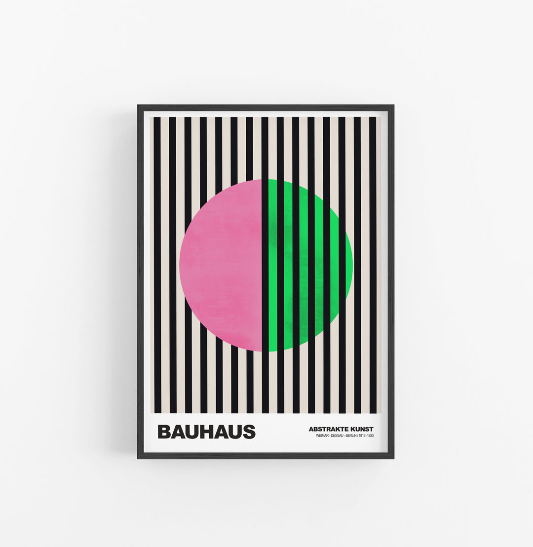 Cuadro Bauhaus Circulo Lineas