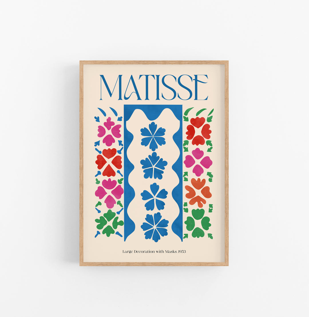 Cuadro Matisse Large Decoration With Flower Masks