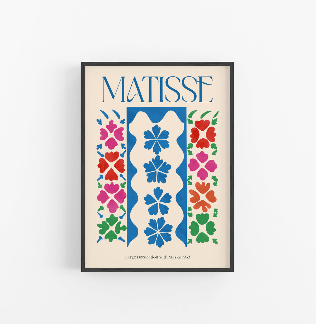 Cuadro Matisse Large Decoration With Flower Masks