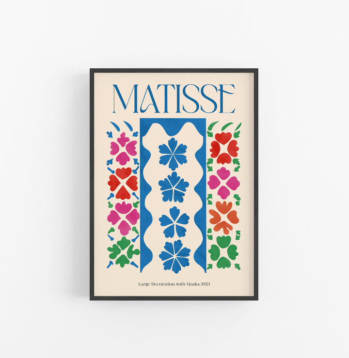 Cuadro Matisse Large Decoration With Flower Masks