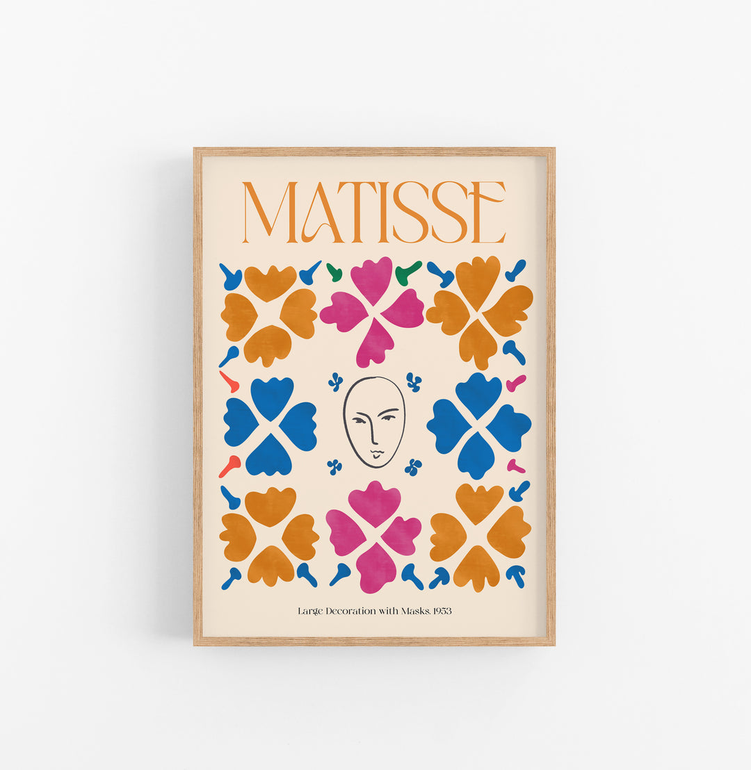 Cuadro Matisse Large Decoration With Masks