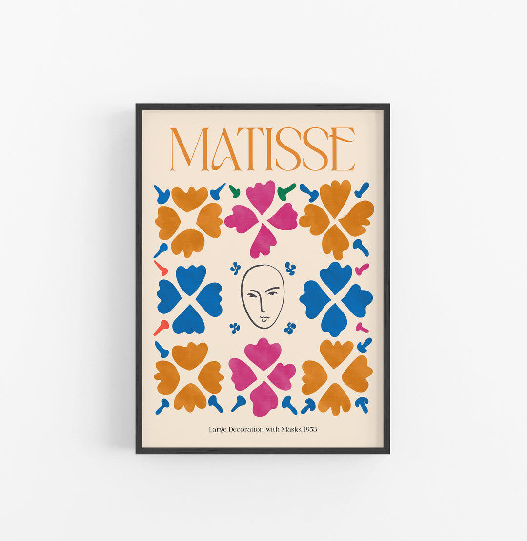 Cuadro Matisse Large Decoration With Masks
