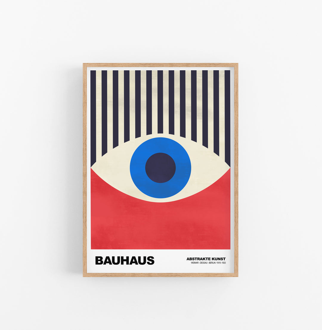 Cuadro Bauhaus Ojo Con Rayas