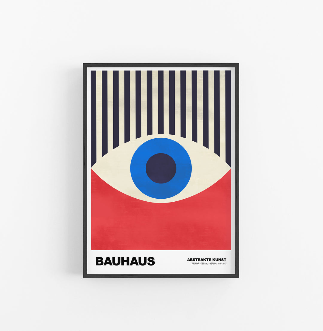 Cuadro Bauhaus Ojo Con Rayas