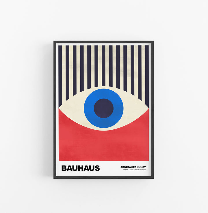 Cuadro Bauhaus Ojo Con Rayas