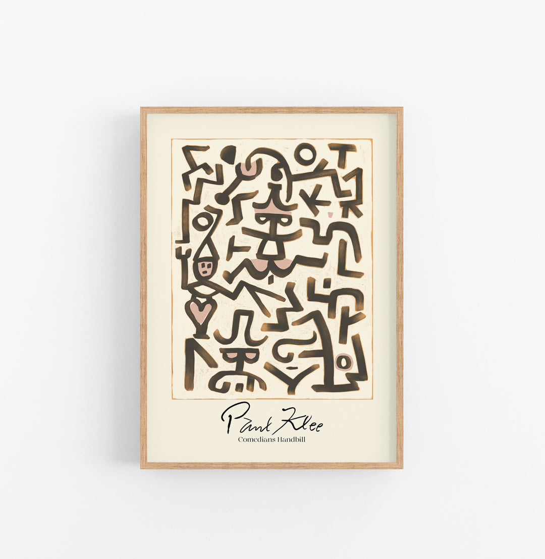 Cuadro Paul Klee Comedians Handbill