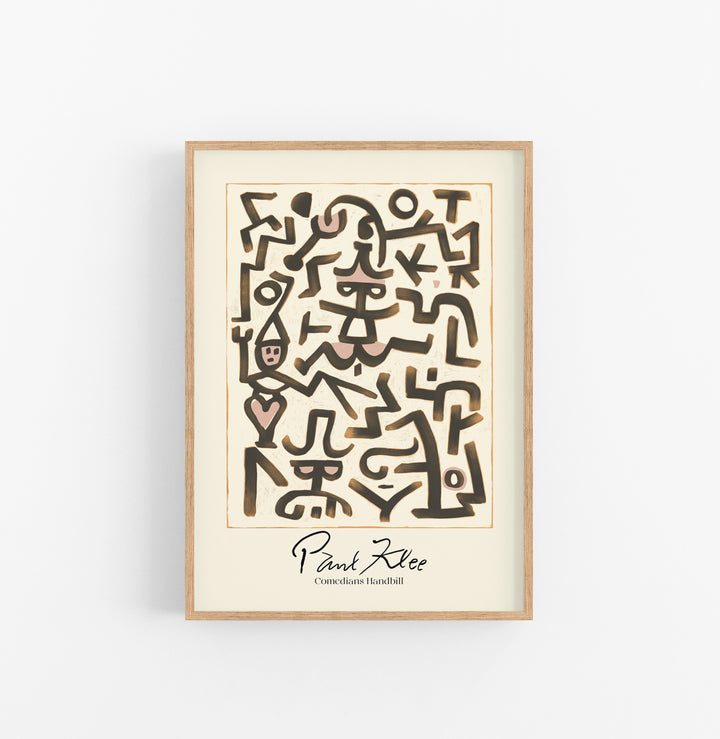 Cuadro Paul Klee Comedians Handbill