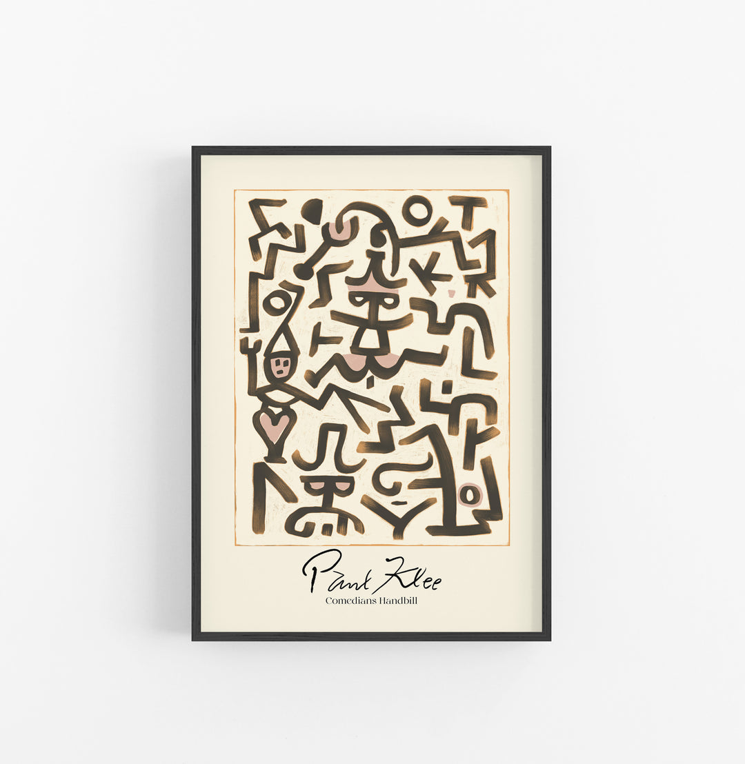 Cuadro Paul Klee Comedians Handbill