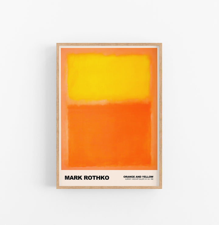Cuadro Mark Rothko Orange Ang Yellow