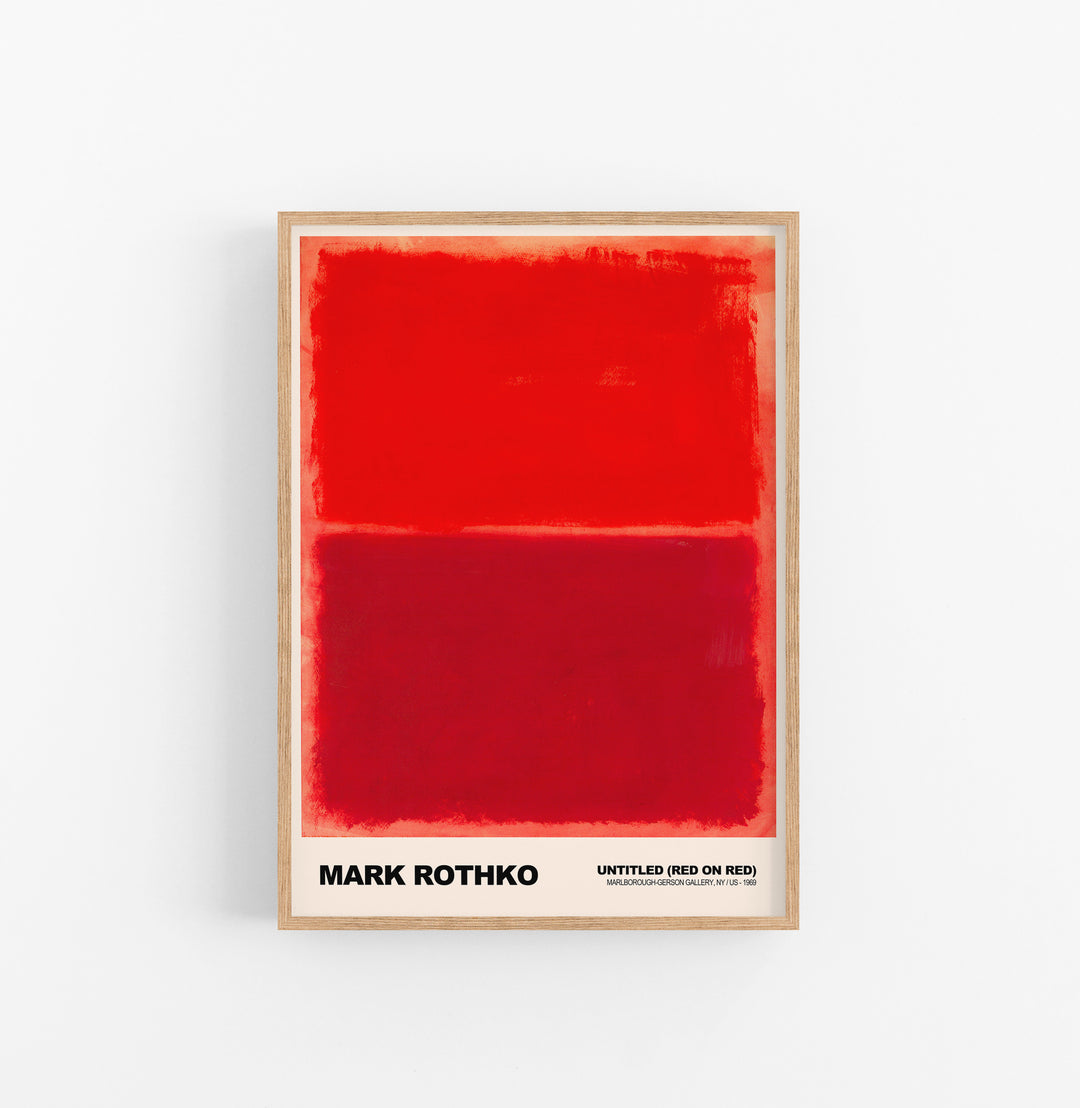 Cuadro Mark Rothko Untitled Red On Red
