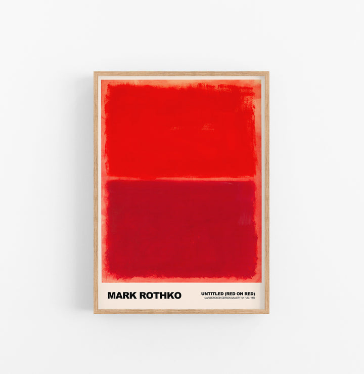 Cuadro Mark Rothko Untitled Red On Red