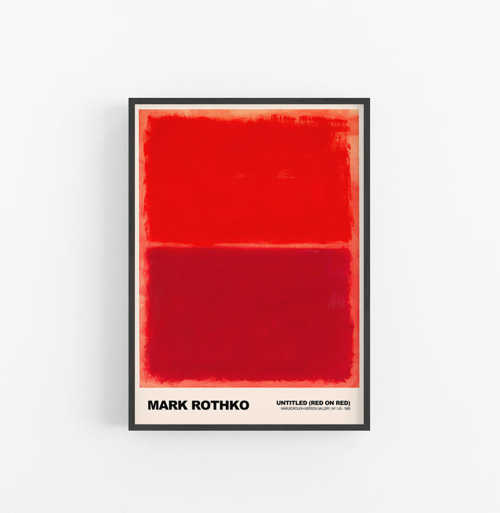 Cuadro Mark Rothko Untitled Red On Red