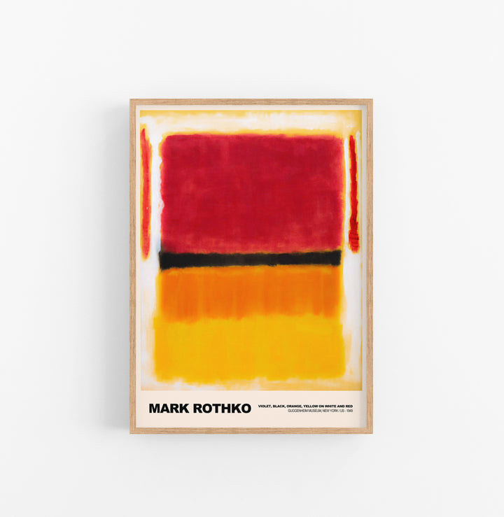 Cuadro Mark Rothko Violet Black Orange Red Yellow