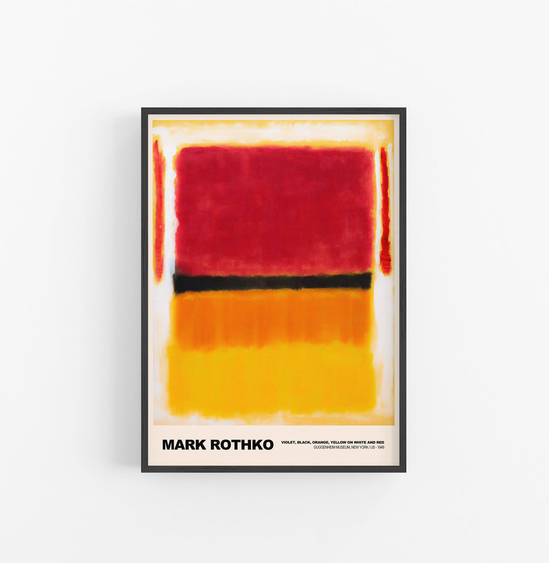 Cuadro Mark Rothko Violet Black Orange Red Yellow