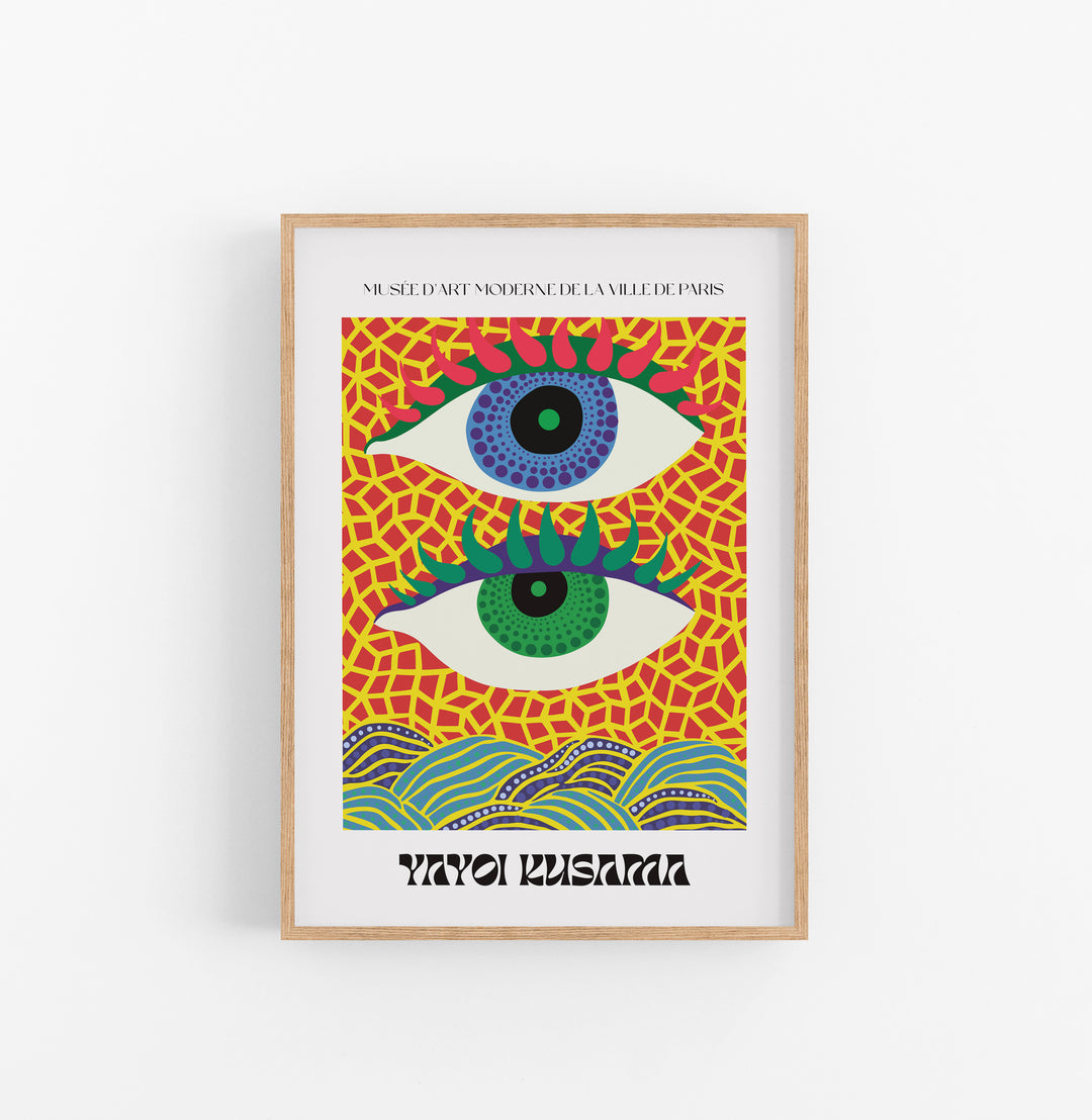 Cuadro Yayoi Kusama Ojos