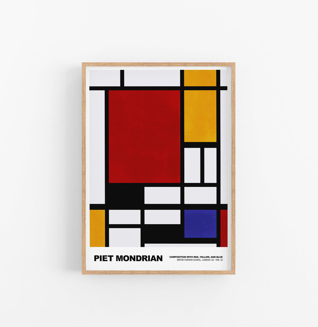 Cuadro Piet Mondrian Composition Red Squares