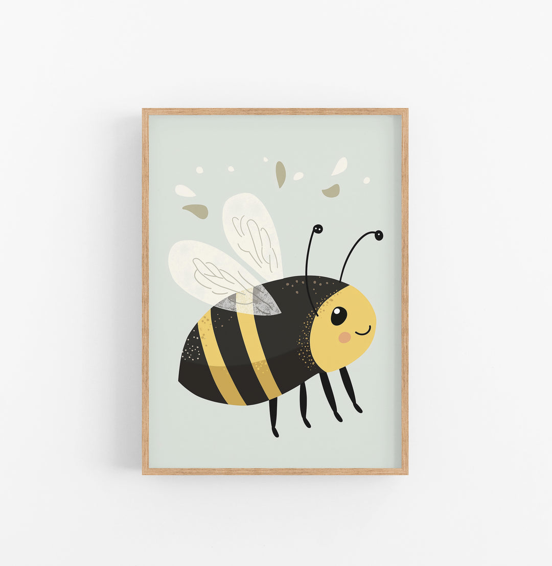 Cuadro Abeja Amarillo Negro