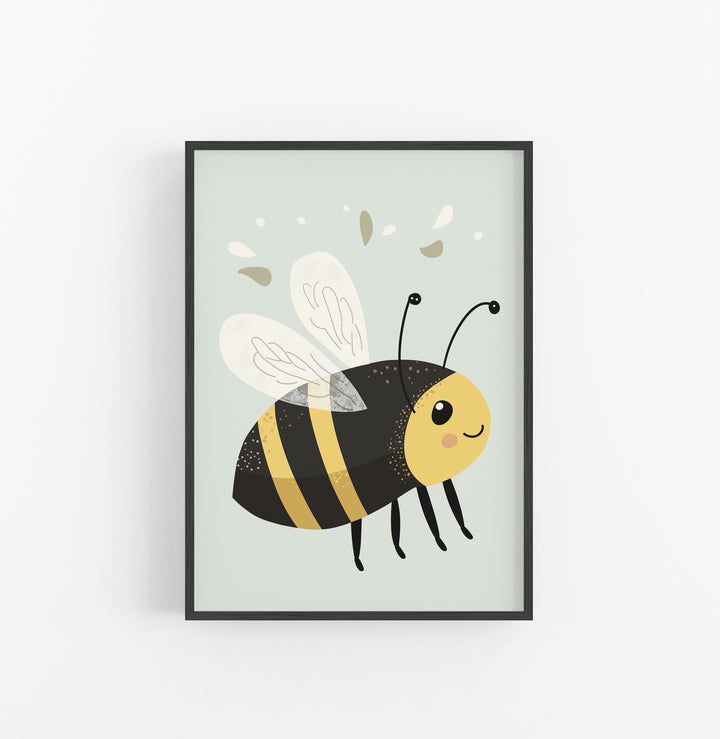 Cuadro Abeja Amarillo Negro
