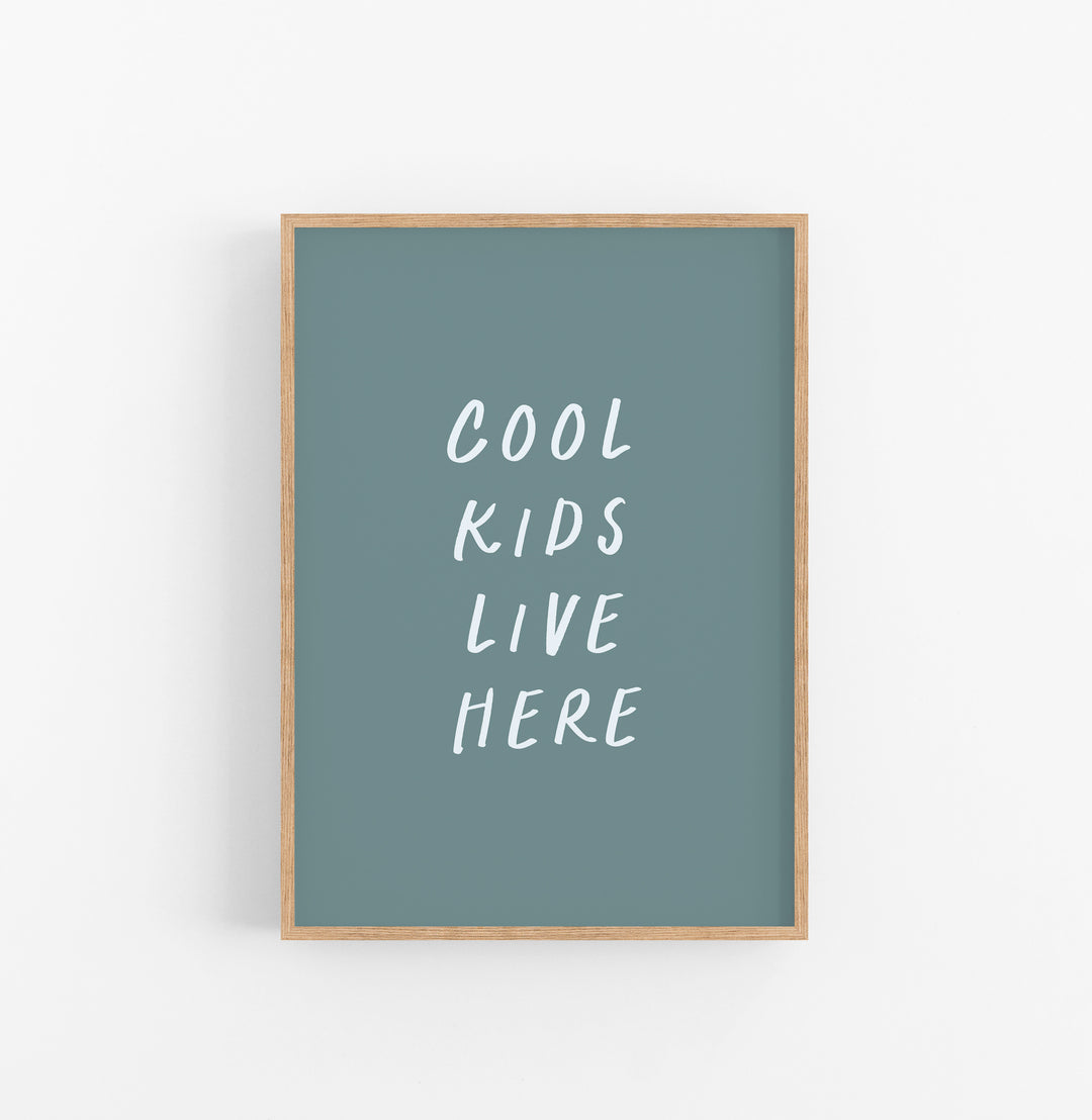 Cuadro Tipografico Moderno Azulgris Blanco