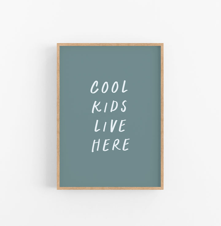 Cuadro Tipografico Moderno Azulgris Blanco