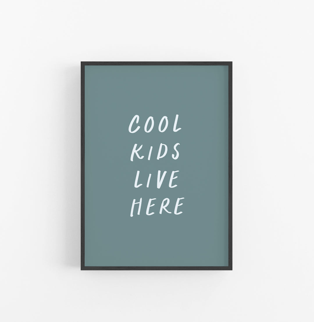 Cuadro Tipografico Moderno Azulgris Blanco