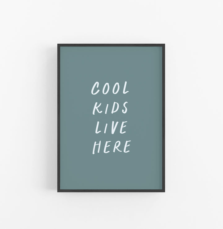 Cuadro Tipografico Moderno Azulgris Blanco