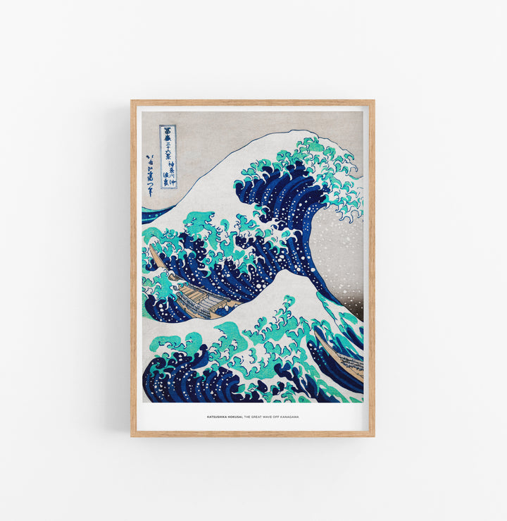 Cuadro Katsuskika Hokusai La Gran Ola De Kanagawa