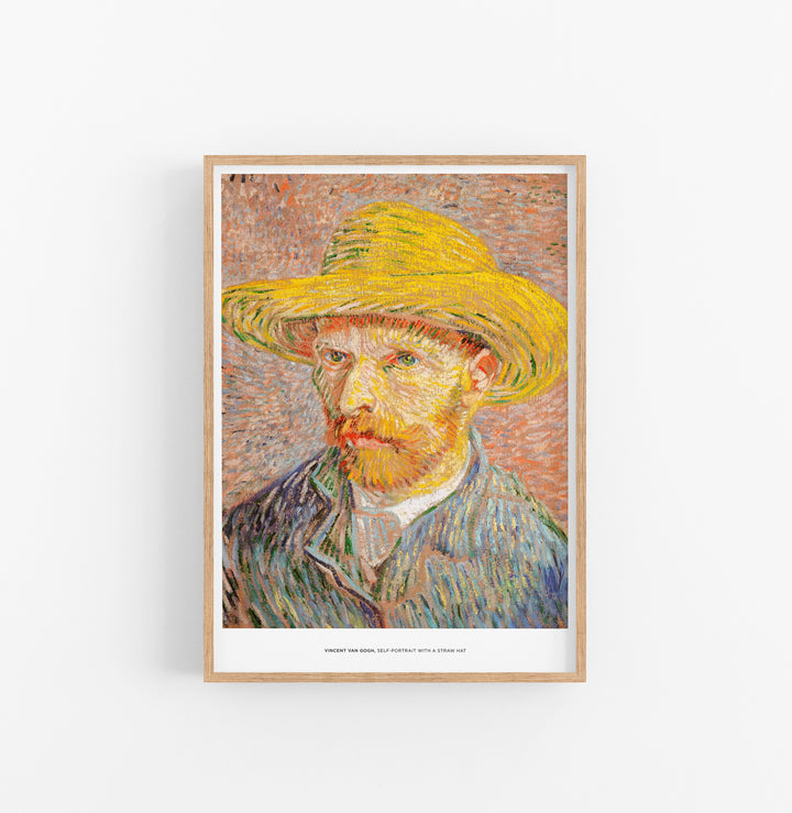 Cuadro Vicent Van Gogh Self Portrait With A Straw Hat
