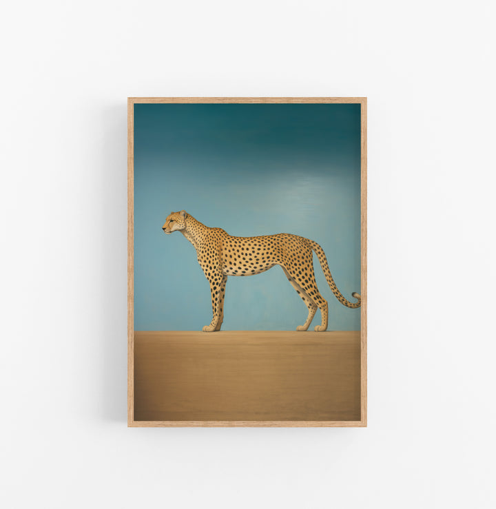 Cuadro con Marco Eclectic Animal Manchas Negro Amarillo