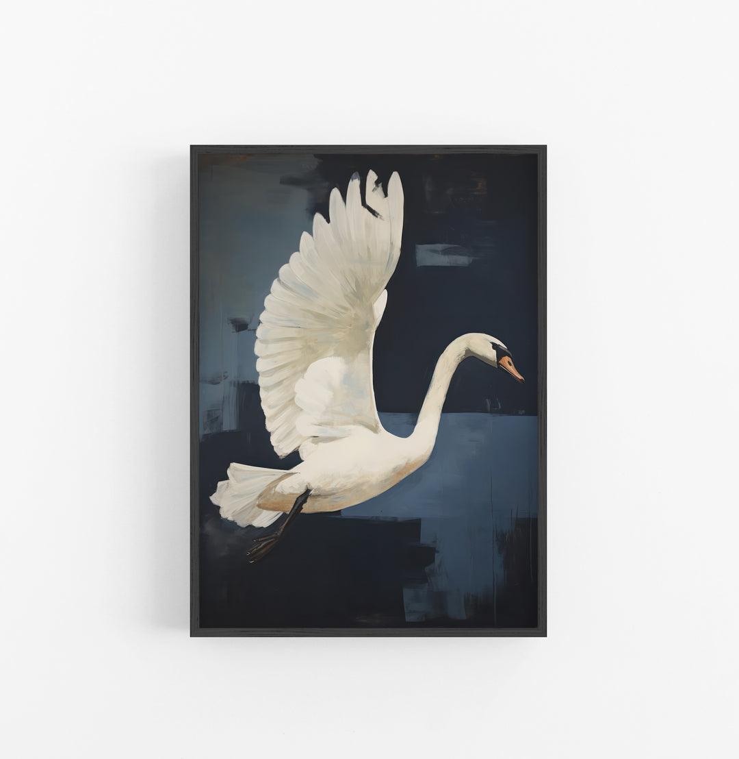 Cuadro con Marco Eclectic Animal Realista Blanco Navy
