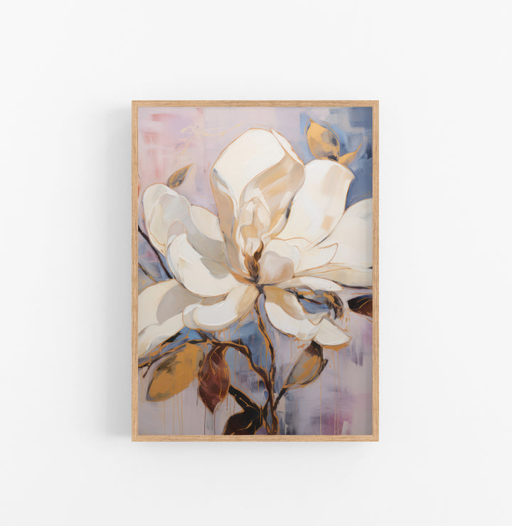 Cuadro con Marco Eclectic Floral Grande Beige Azul
