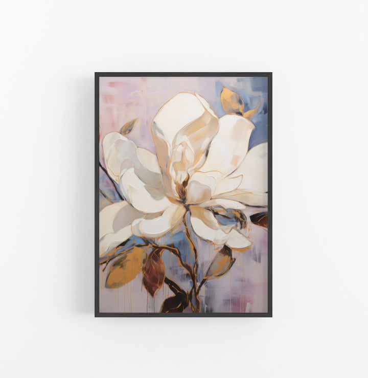 Cuadro con Marco Eclectic Floral Grande Beige Azul