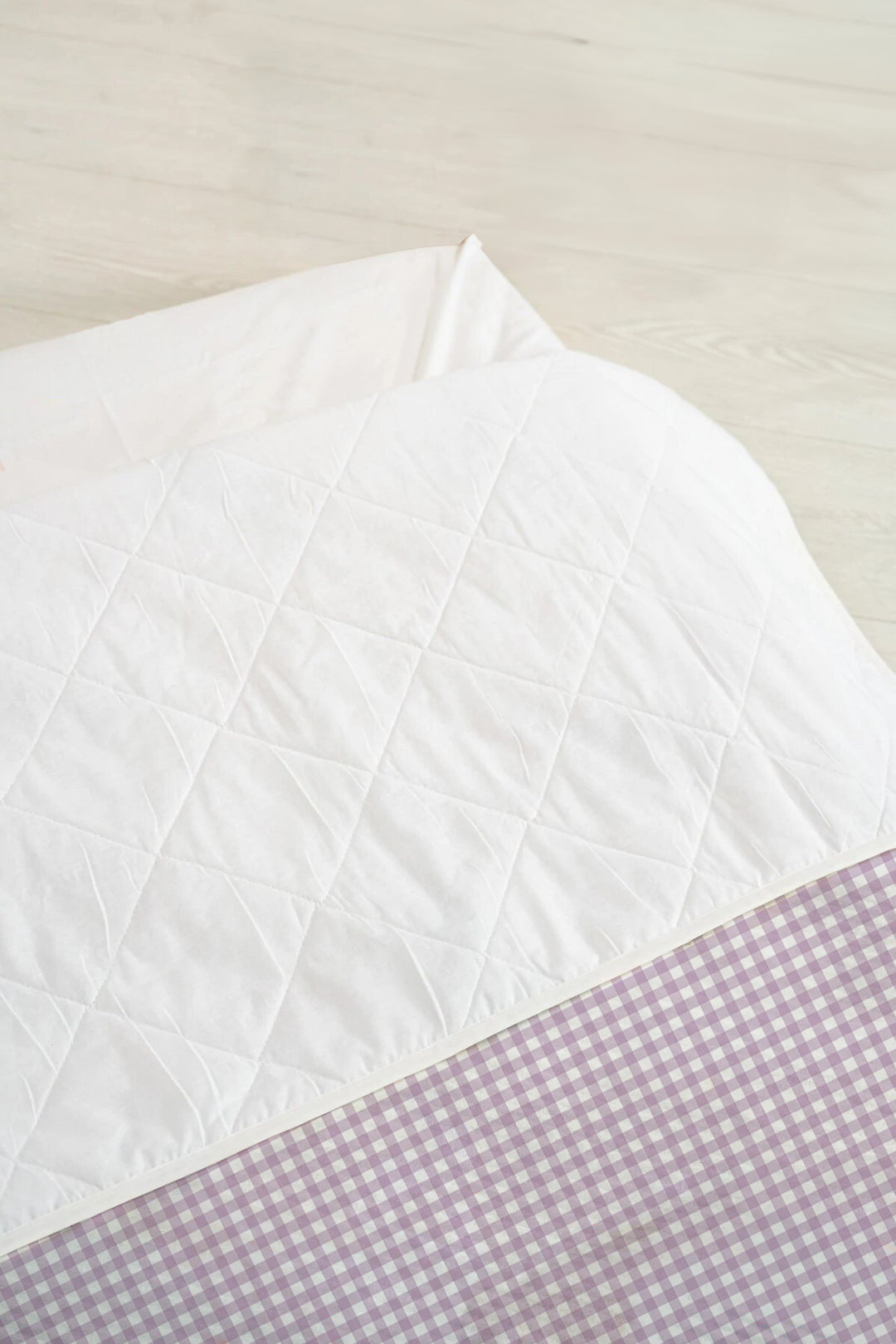 Colcha Ajustable Vichy Malva