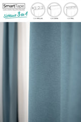 Cortina Lotus Azul Petróleo