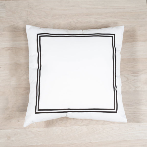 COJÍN 40X40 RECUADRO NEGRO COLECCIÓN SCANDI - sokios