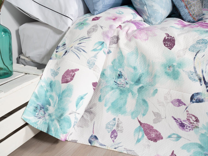 Colcha Flow Lila Colección Birds - sokios